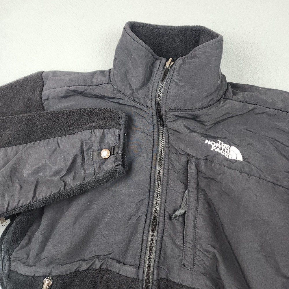 Vintage The North Face Jacket Womens XS Black Polartec Fleece Full Zip USA Hike